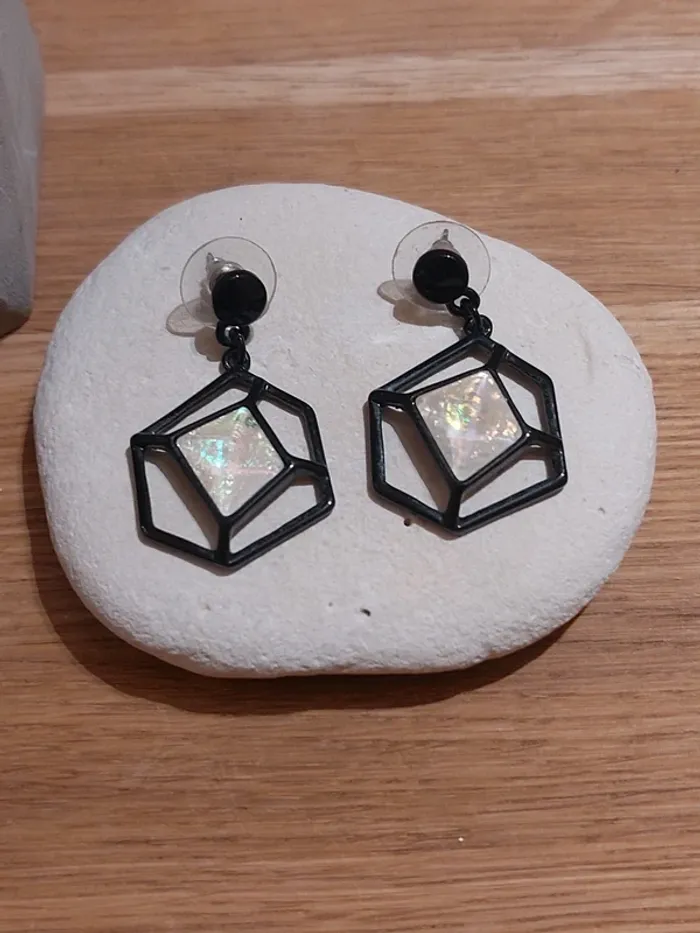 Parrure de bijoux acier noir 🎁🥳 - photo numéro 3