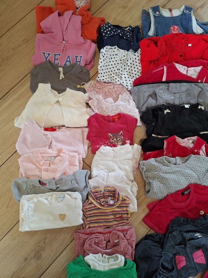 Lot vêtements bébé fille 6 mois hiver - photo numéro 2