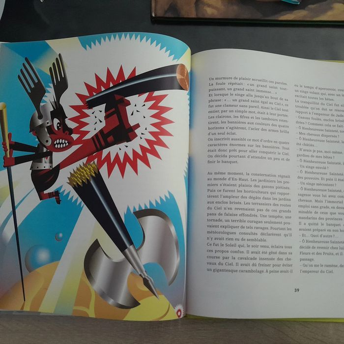 livre grand format - les étourdissantes aventures du beau-singe roi - photo numéro 4