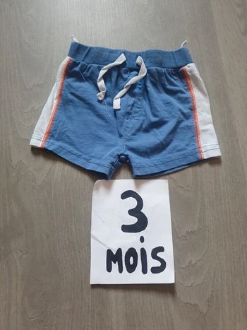 Short 3mois garçon