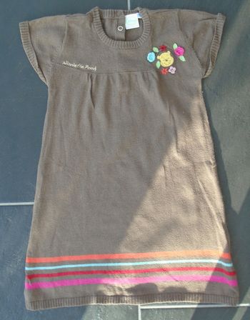 Robe manches courtes hiver fille 2 ans