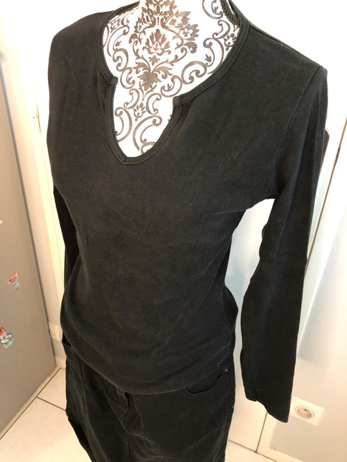 Teeshirt manches longues soft grey taille 38-40 - photo numéro 3