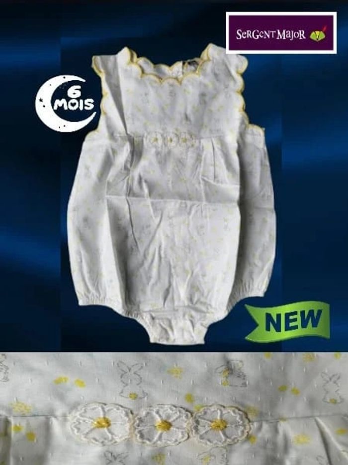 Barboteuse Lapins 6 mois neuve Sergent Major
