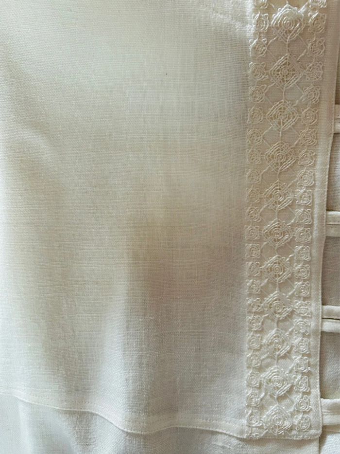 🌾Tunique en lin artisanale cottagecore bohème chic M&G taille 40 Austrian Trachten Linen tunic🌾 - photo numéro 10