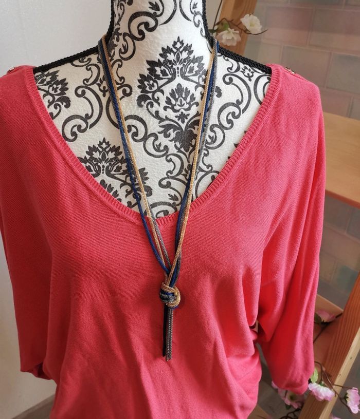 💕Jolie collier sautoir noué femme les fées de Bengale 💕 - photo numéro 3