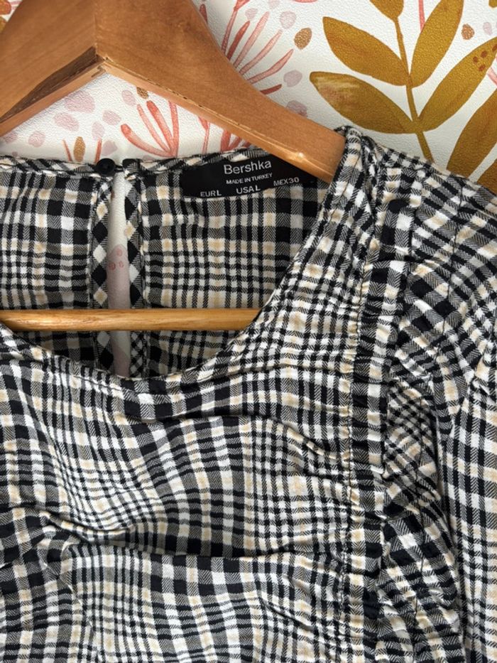 Blouse à carreaux bershka - photo numéro 2