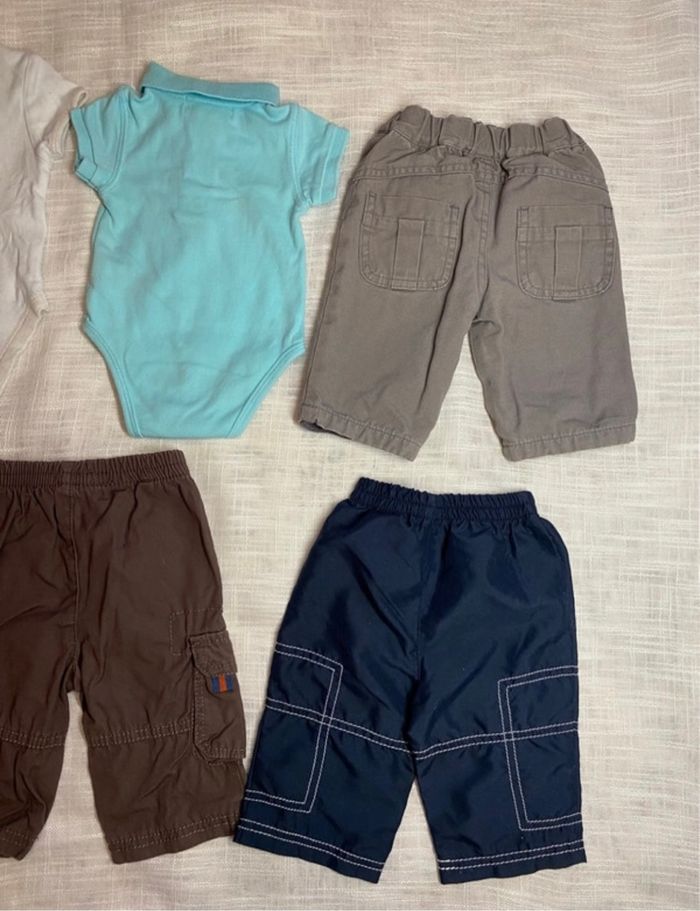 Lot de 4 pantalons et 3 hauts pour bébé (3 mois) - photo numéro 6