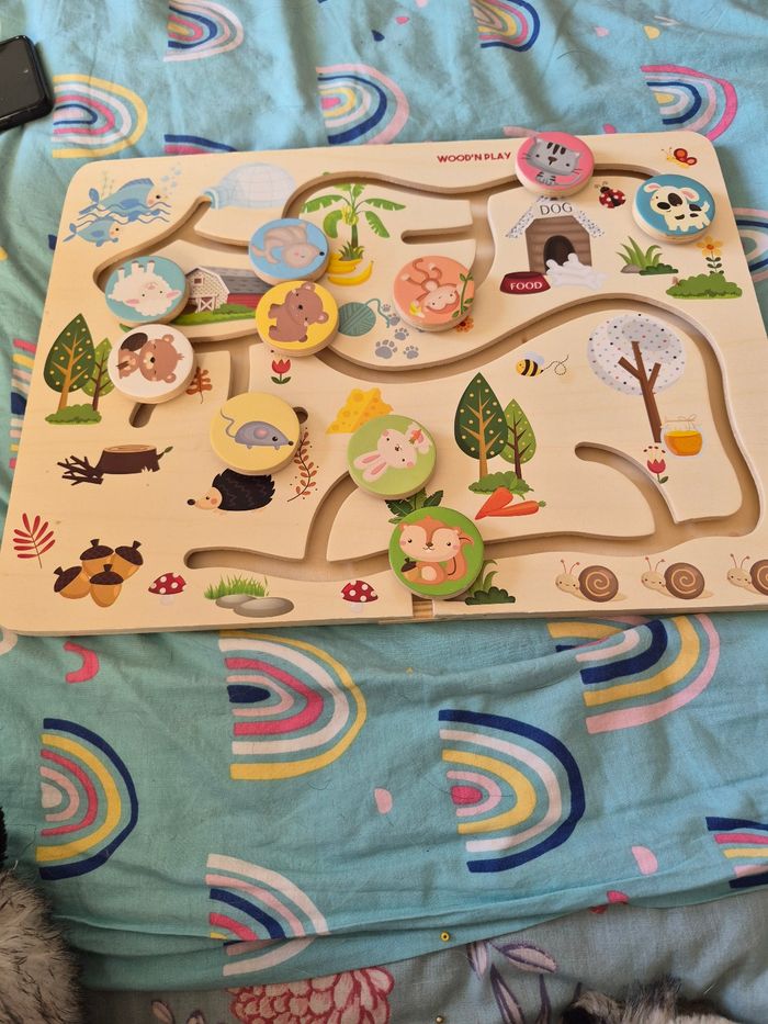 Jeu bois magnétique