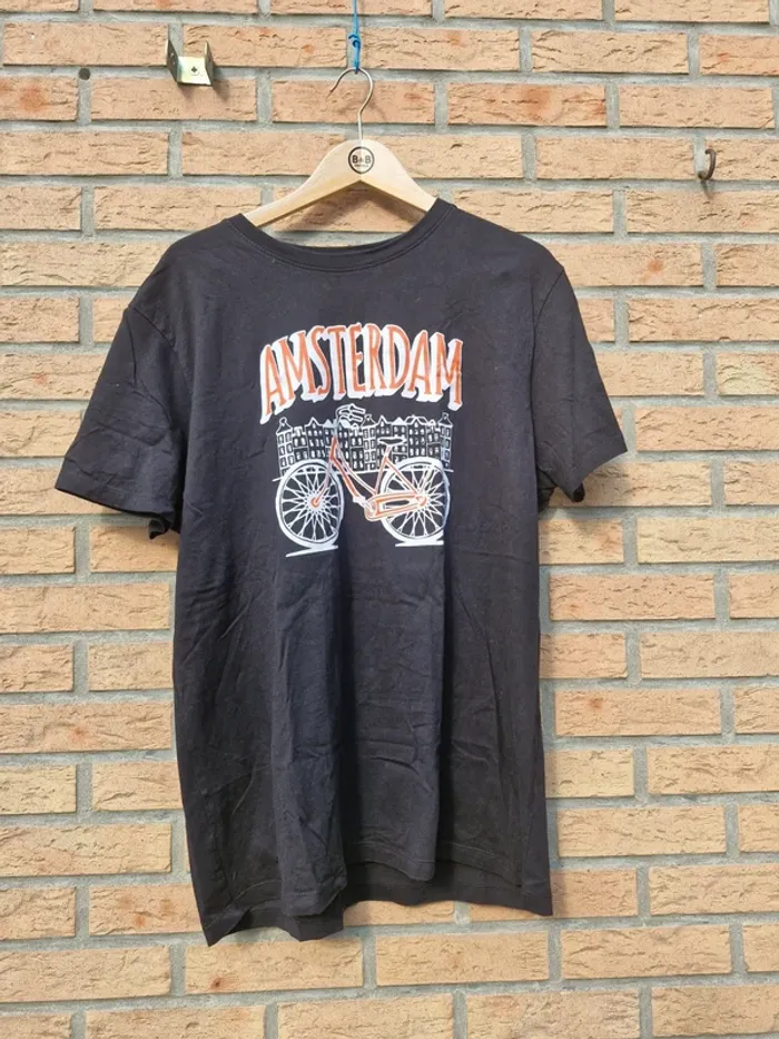 T-shirt noir imprimé • Amsterdam - photo numéro 4