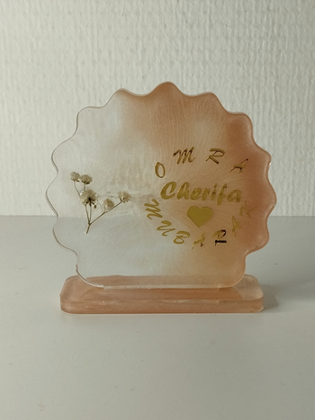 idée cadeau ornement bureau coiffeuse couvre tasse en résine abr032