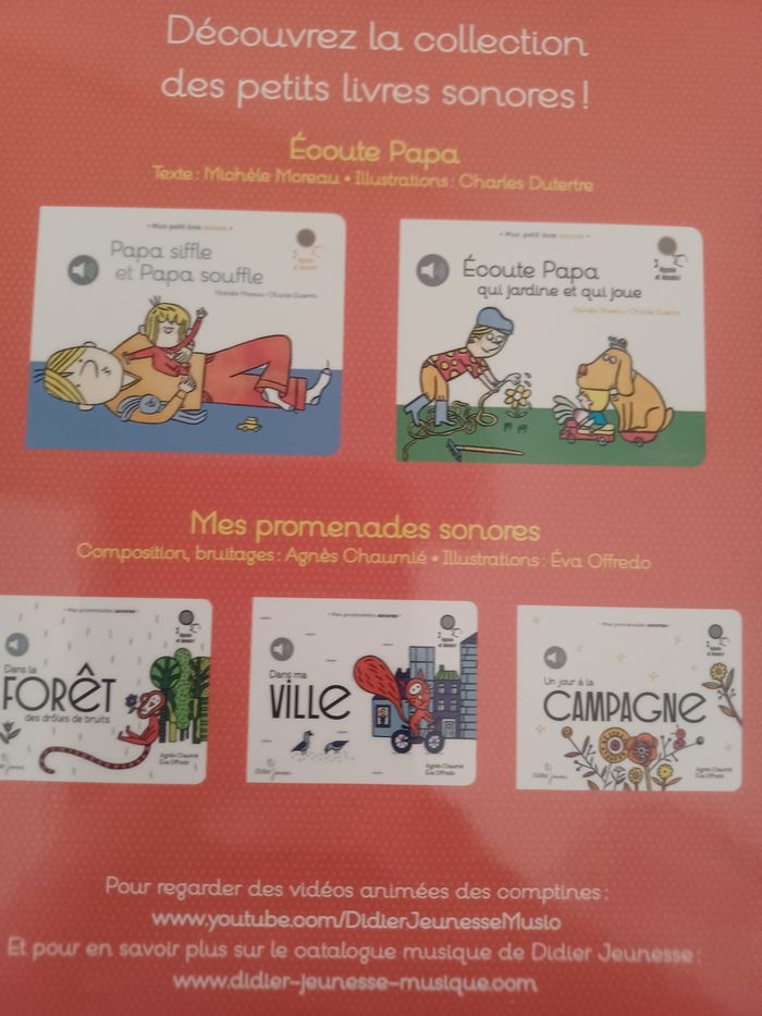 Livre sonore Écoute papa qui parle avec les animaux - photo numéro 4