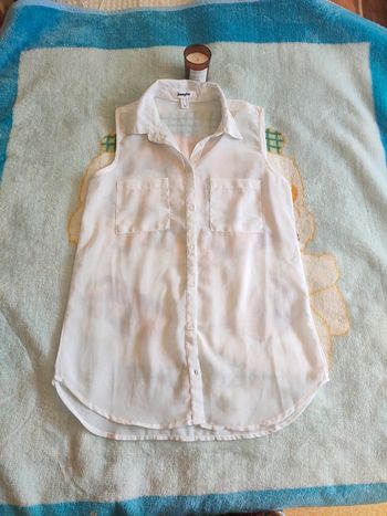 Chemise femme transparente XS Jennifer blanche