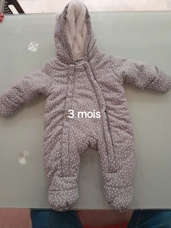 Combinaison fourré 3mois