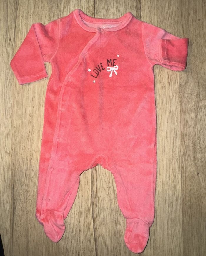 Ensemble Pyjama et boddie rose Dpam et Brioche - photo numéro 2