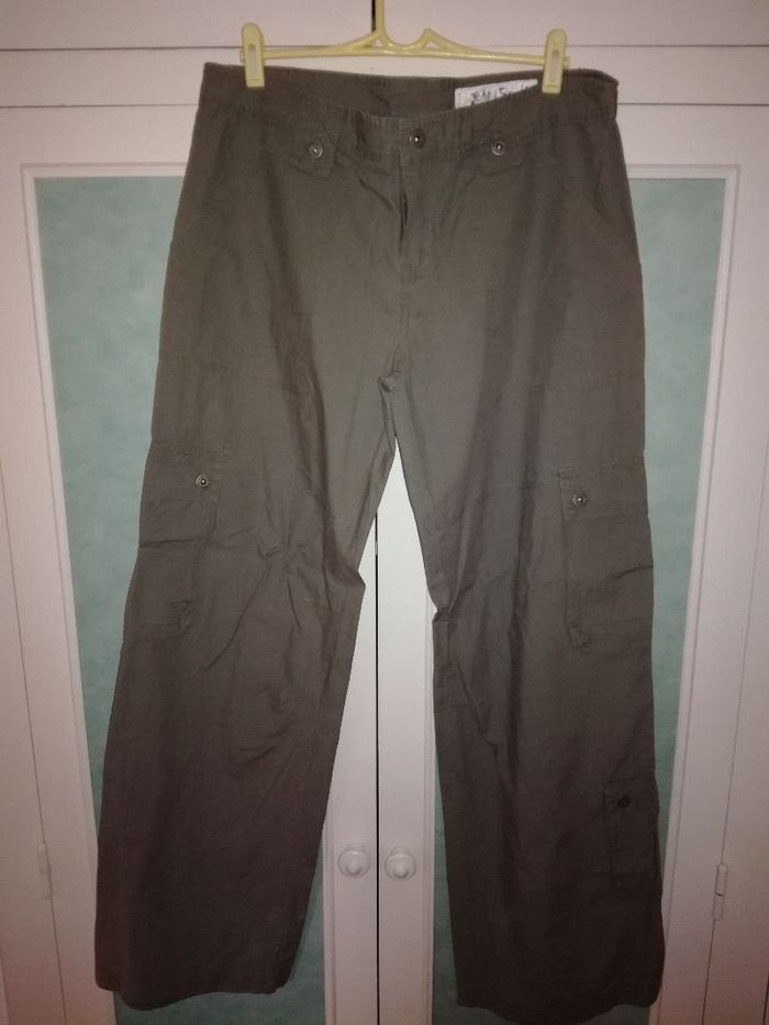 pantalon toile kaki teddy smith taille 31