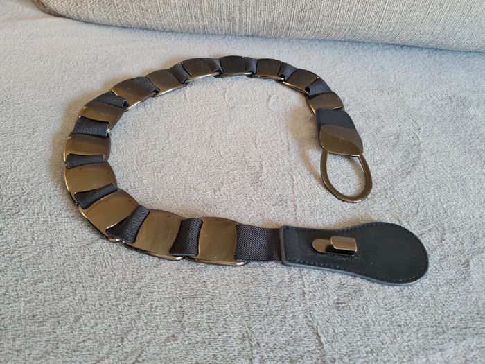 Ceinture bleu marine et argenté Zara