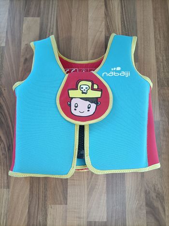 Gilet de flottaison Nabaiji bleu rouge pirate 18-30 kg Nabaiji 