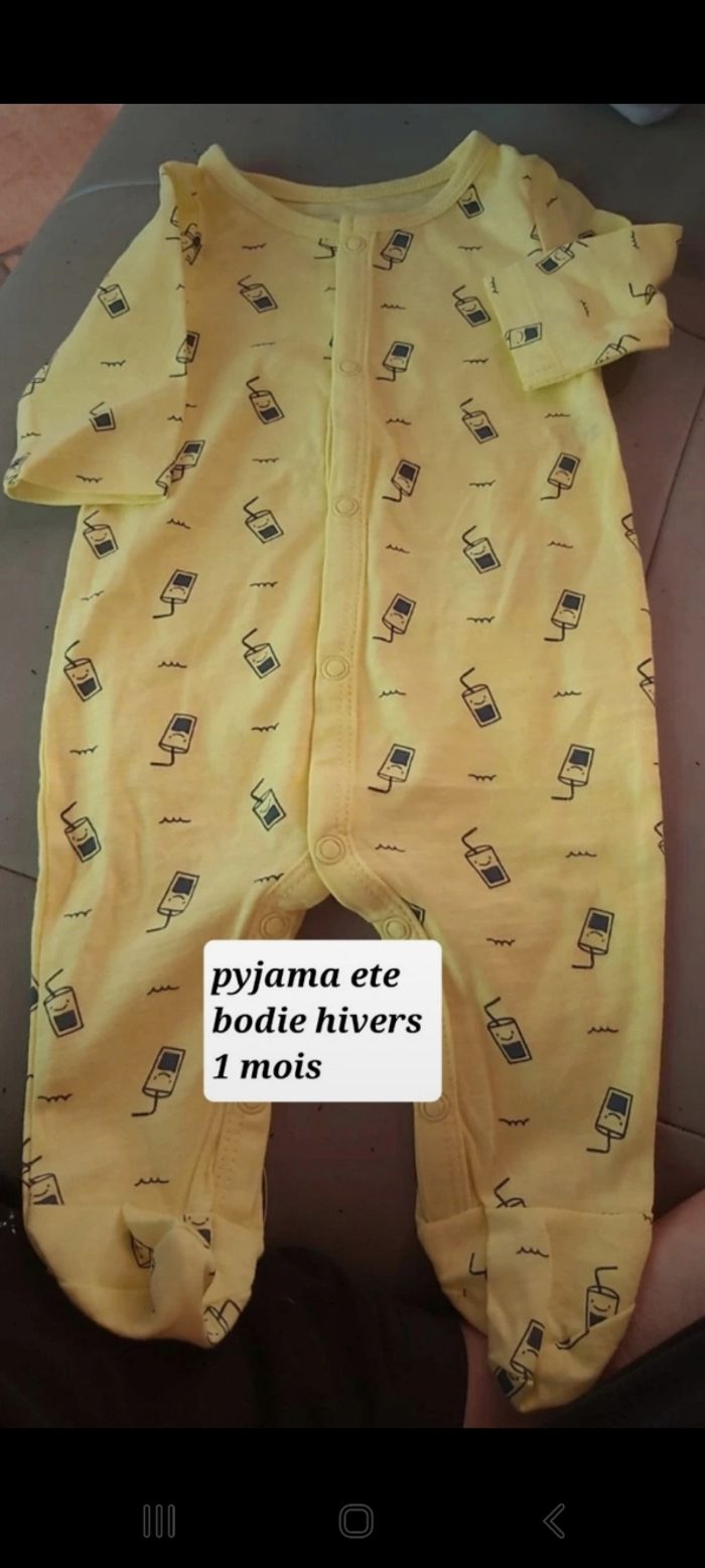 Bodie hivers pyjama ete 1 mois