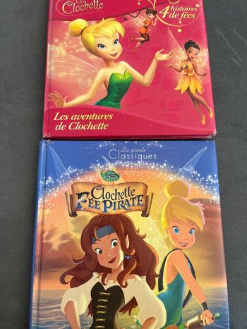 Lot 2 livres la fée clochette Disney 