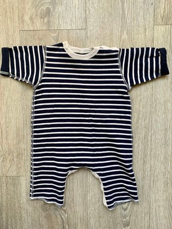 Combinaison rayée Petit bateau 3 mois