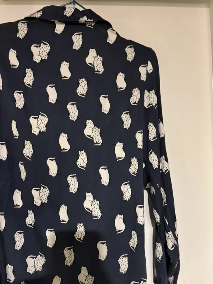 Gilet de pyjama Etam motif chat taille 38-M très bon état - photo numéro 4