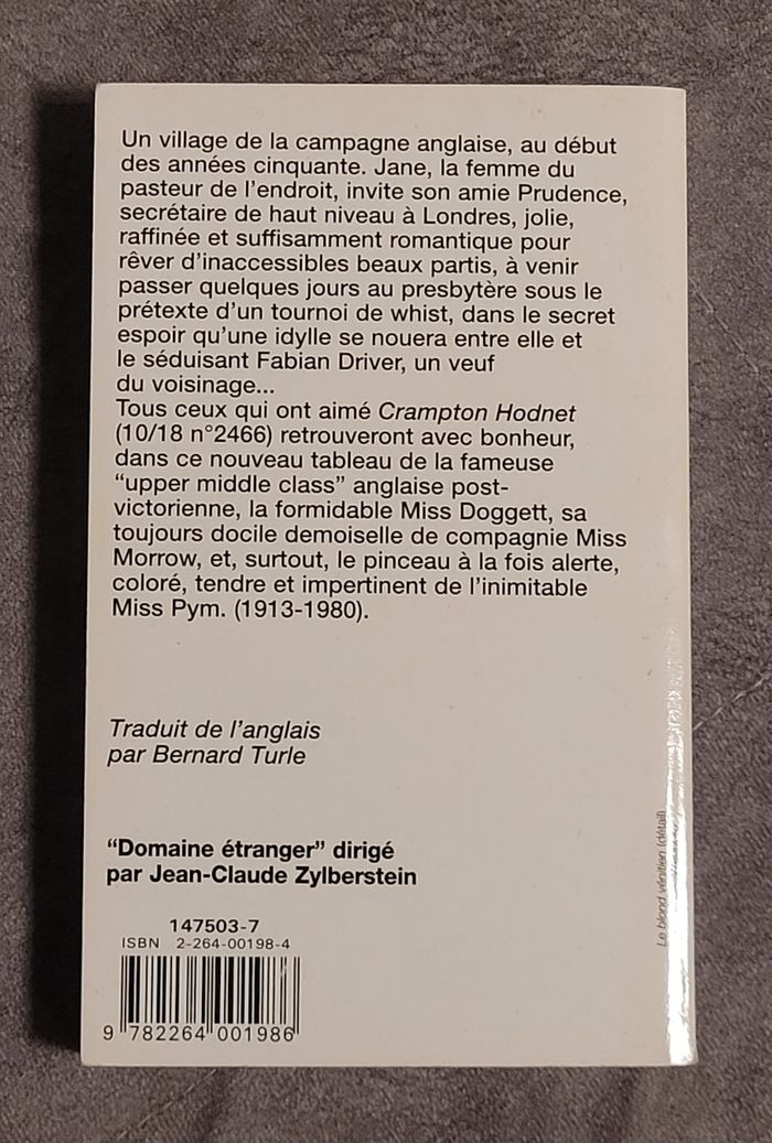 Jane et Prudence Barbara Pym, Bernard Turle (Traduction) - photo numéro 2