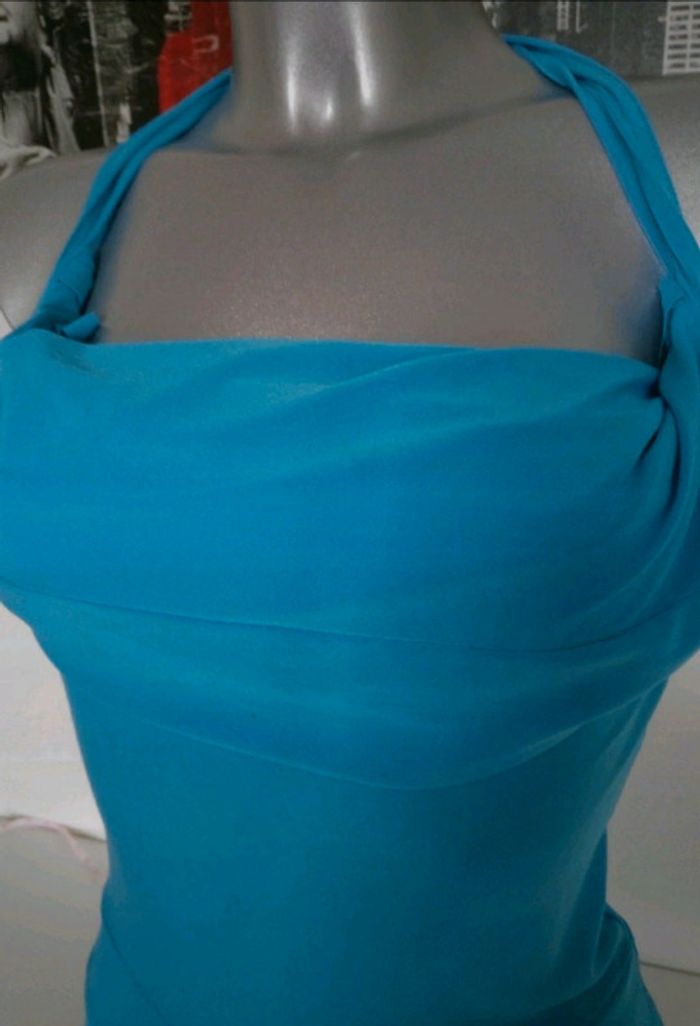 Robe dos nu bleue - photo numéro 3