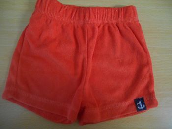 Short rouge court 6-9 mois /Tex