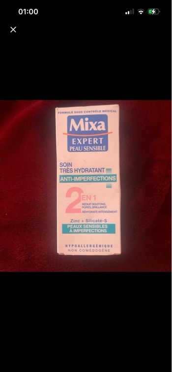 Soin très hydratant + anti imperfections Mixa