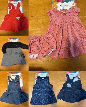 Lot de robes - 6 pièces - 6 mois