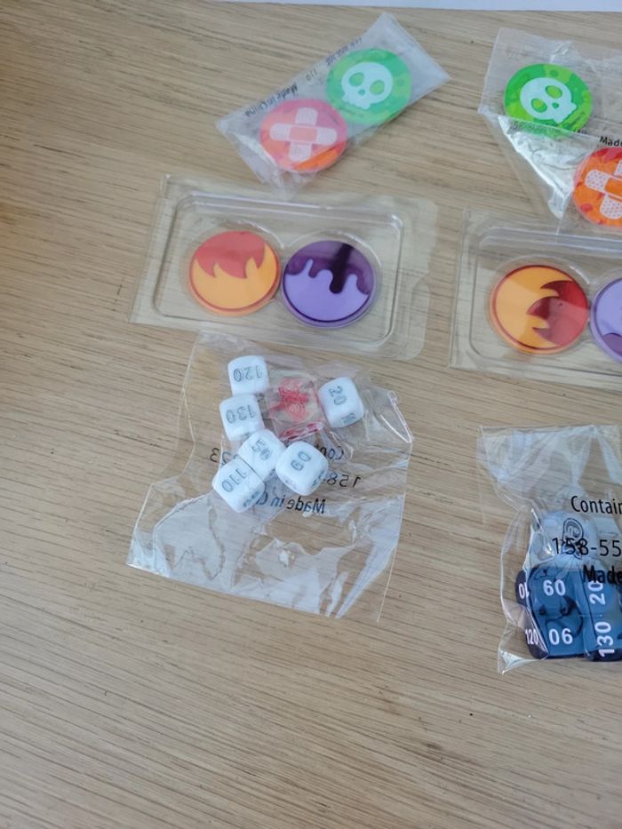 Gros lot accessoires jeu de carte pokemon dé jeton marqueur - photo numéro 5
