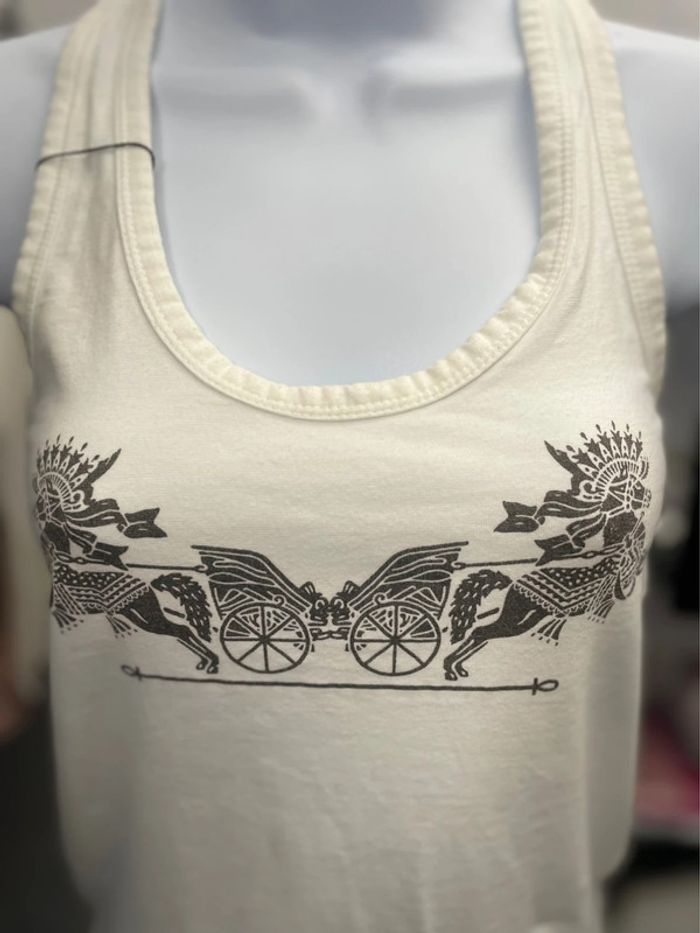 Printed Tank top vintage made in Italy - photo numéro 3