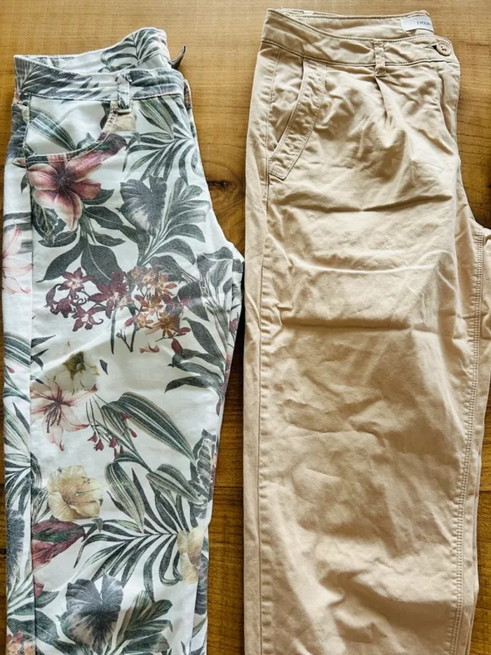 Lot 3 pantalons été femme S - photo numéro 2