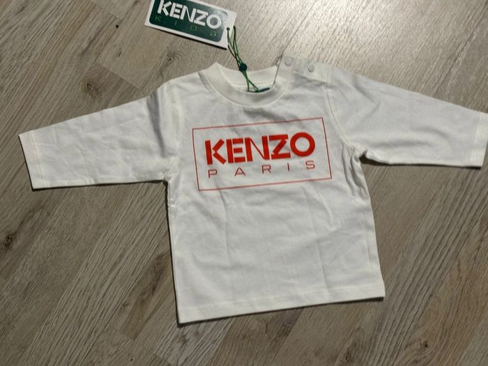 T-shirt manches longues pour bébé 6 mois KENZO - photo numéro 2