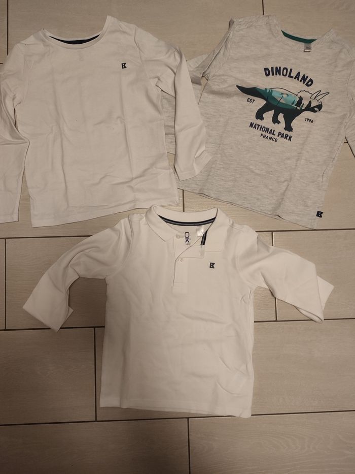 Lots t shirts manches longues et polos