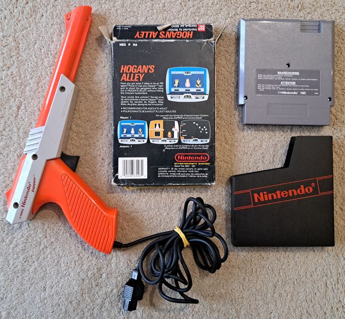 🎮 Hogan's Alley en boite + pistolet Zapper Nintendo NES - photo numéro 3