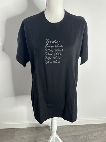 T-shirt noir et strass argentés Sonia Rykiel T40 L