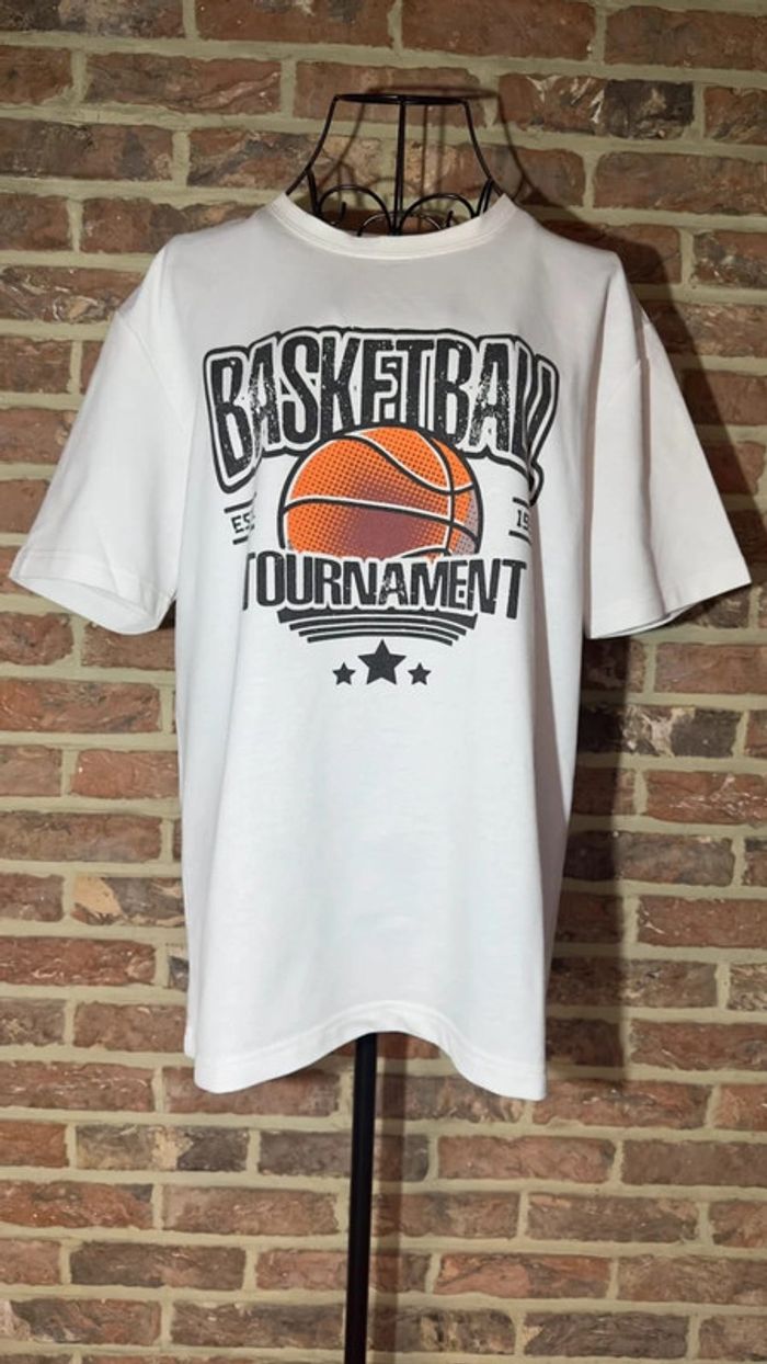 T-shirt blanc BasketBall Tournament Shein Taille S / 36