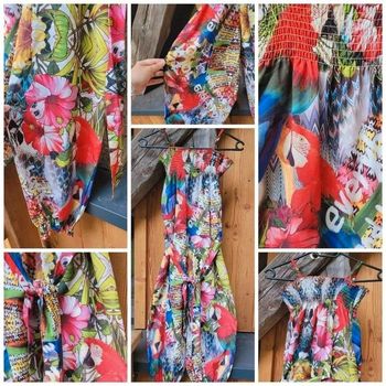 Magnifique combinaison d'été, légère style satin, Désigual,7/8 ans