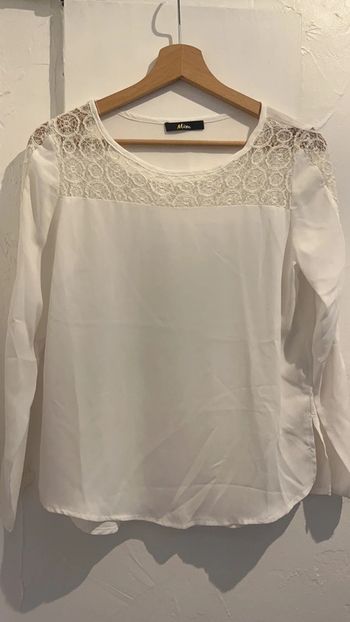 Haut blanc manche