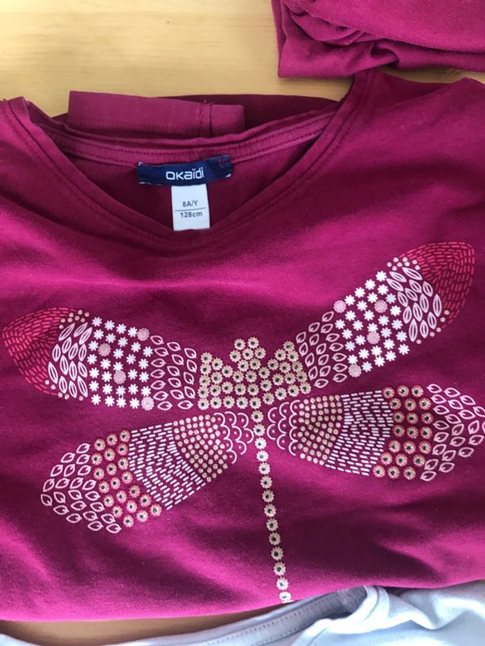 Lot 4 t-shirt manches longues + 5 maillots corps offert - photo numéro 3