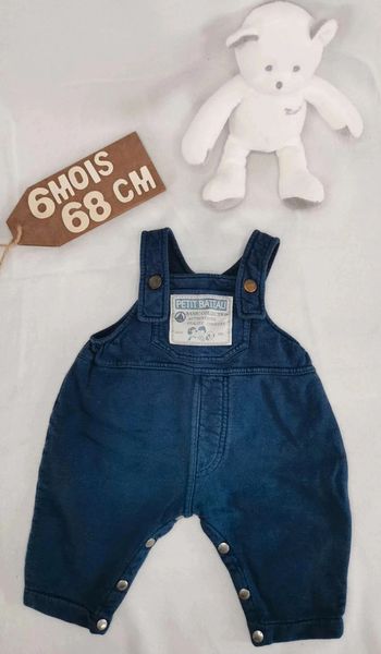 Salopette 👣 mixte petit bateau 6mois/67