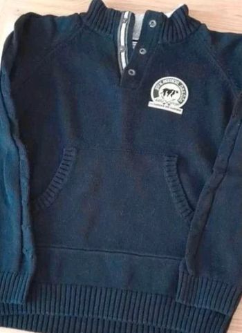 Pull la fabrique des garçons 12 ans noir
