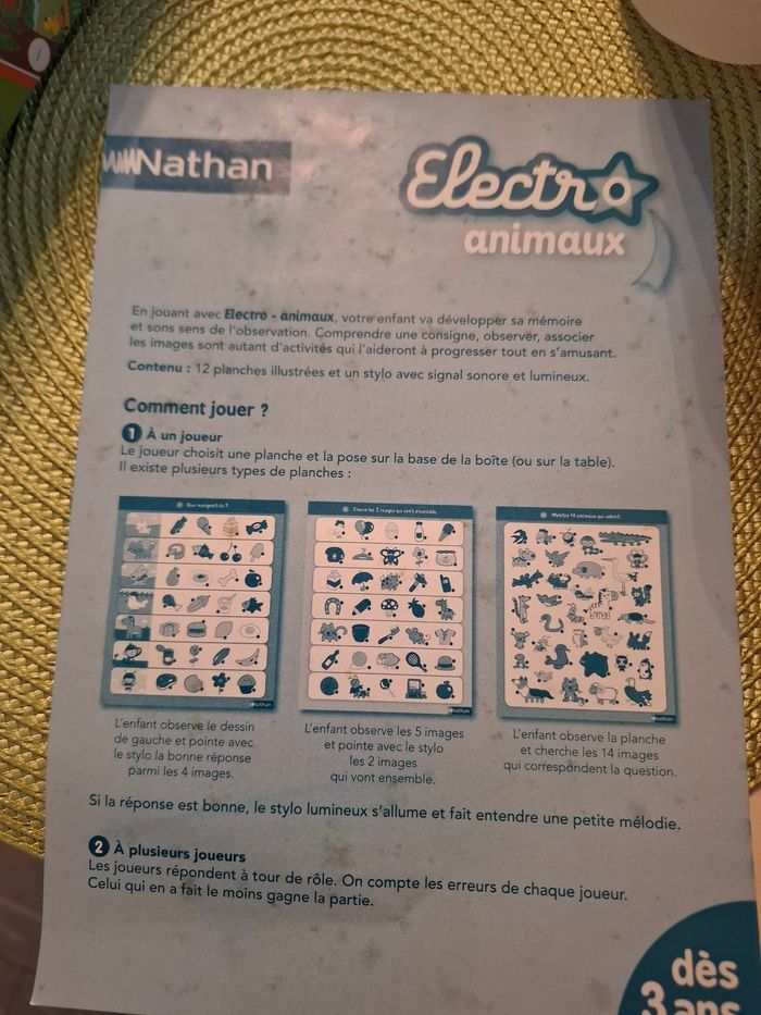 Jeu eletro animaux - photo numéro 2