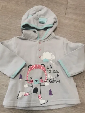 Sweat fille 18 mois petit béguin