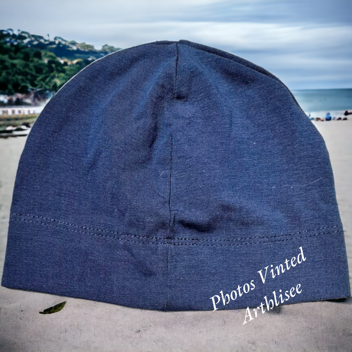 Bonnet jersey marine H&M 2 - 6 mois NSE (2€) - photo numéro 2