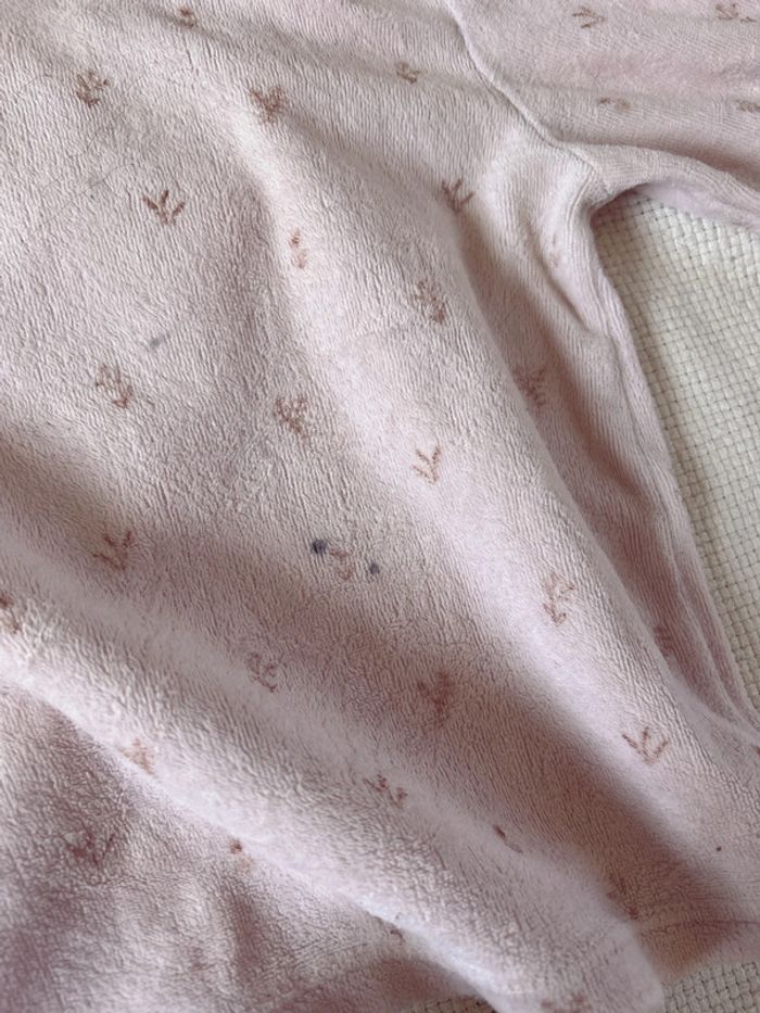 Pyjama velours Zara motif fleur - photo numéro 4