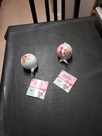 Lot de 2 balles en mousse fille