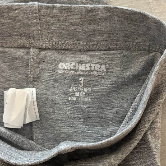 Legging gris uni pour fille - photo numéro 3