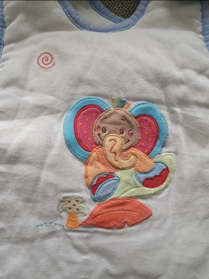 Gigoteuse blanche avec petit motif Nattou 0-3 mois - photo numéro 3